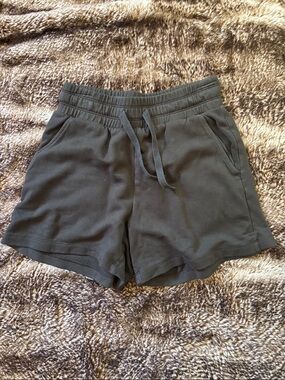 Lou & Grey Olive Drawstring Knit Shorts